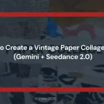 vintage paper collage video AI Free
