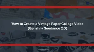 Read more about the article How to Create a Vintage Paper Collage Video AI Free (Gemini + Seedance 2.0 Free alternative)